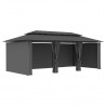 Gazebo com cortinas 600x298x270 cm antracite 5