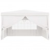 Carpa profesional para fiestas con paredes blanco 90 g/m² 4x4 m 4