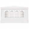Tenda festas profissional + paredes laterais 4x4m 90g/m² branco 5
