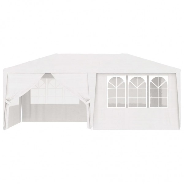 Carpa profesional para fiestas con paredes blanco 90 g/m² 4x6 m M 5