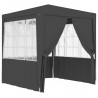 Carpa profesional fiestas con paredes gris 90 g/m² 2.5x2.5 m 1