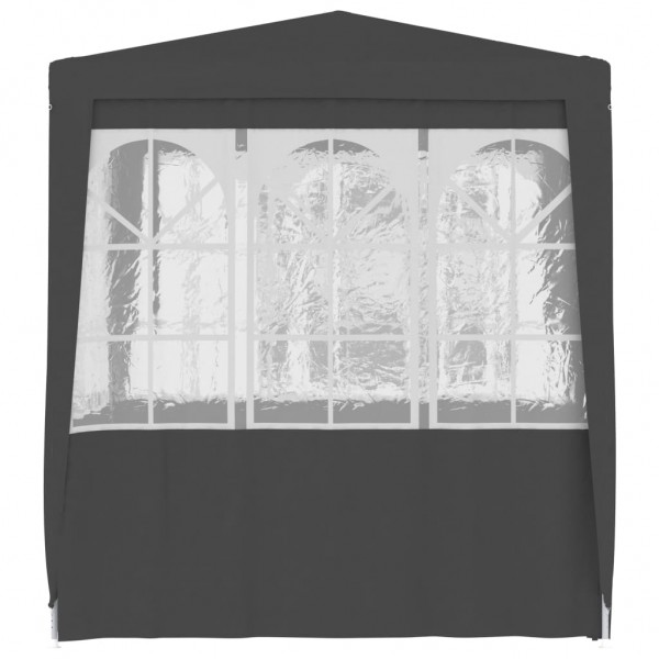 Carpa profesional fiestas con paredes gris 90 g/m² 2.5x2.5 m M 5