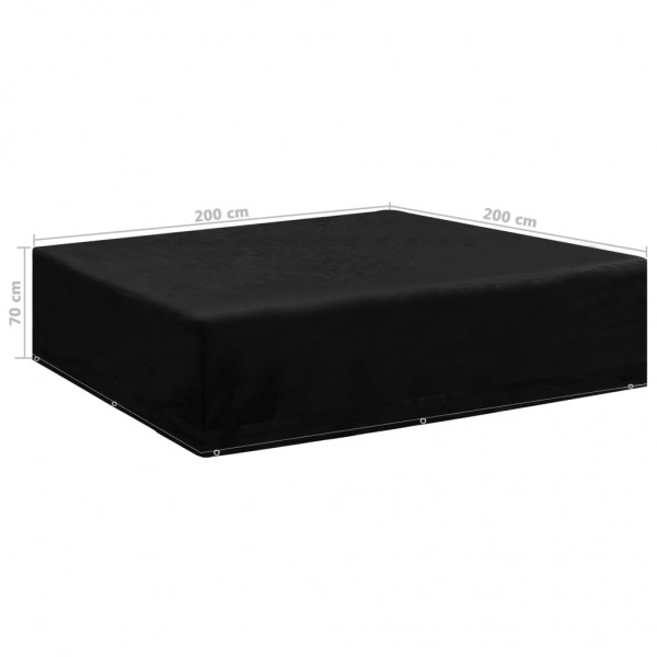 Capa para mobiliário de jardim com 8 ilhós 200x200x70 cm M 3