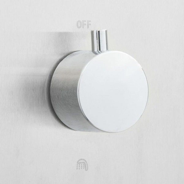 Chuveiro para exterior com base WPC aço inoxidável M 2