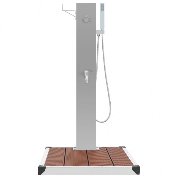 Ducha de jardín con plato acero inoxidable WPC M 4