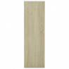 Estantería madera contrachapada color roble Sonoma 98x30x98cm 5