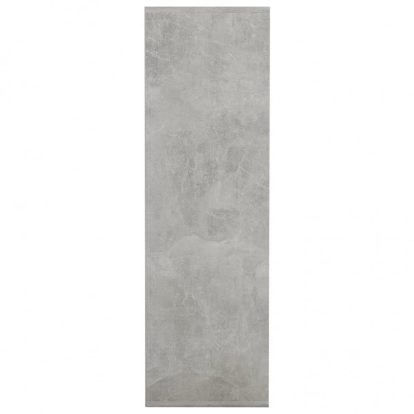 Estantería madera contrachapada gris hormigón 98x30x98 cm M 5