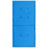Cojín silla jardín respaldo bajo 2 uds tela Oxford azul 5