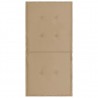Cojín de silla de jardín respaldo bajo 2 uds tela Oxford beige 5