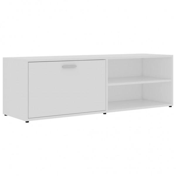 Mueble para TV madera contrachapada blanco 120x34x37 cm M 3