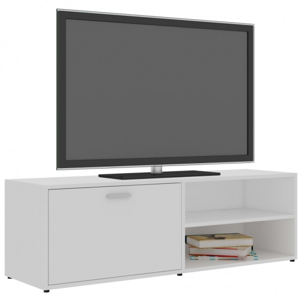 Mueble para TV madera contrachapada blanco 120x34x37 cm M 1