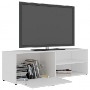 Mueble para TV madera contrachapada blanco 120x34x37 cm H
