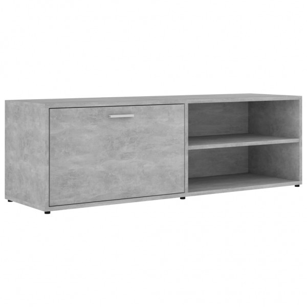 Mueble de TV madera contrachapada gris hormigón 120x34x37 cm M 2