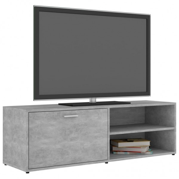 Mueble de TV madera contrachapada gris hormigón 120x34x37 cm M 3