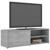 Mueble de TV madera contrachapada gris hormigón 120x34x37 cm 3