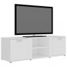 Mueble de TV madera contrachapada blanco 120x34x37 cm 3