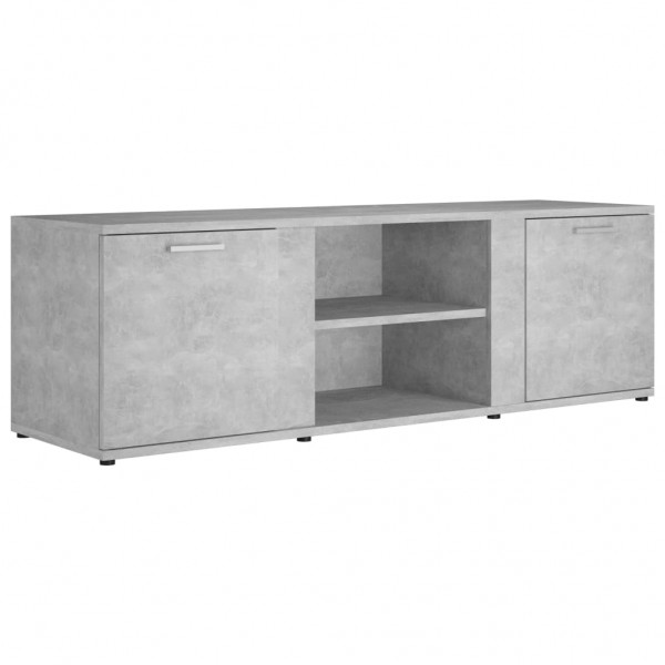 Mueble de TV madera contrachapada gris hormigón 120x34x37 cm M 2
