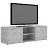 Mueble de TV madera contrachapada gris hormigón 120x34x37 cm 3