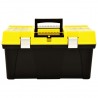 Caja de herramientas de plástico amarillo 595x337x316 mm 2