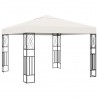 Gazebo 3x3 m tecido creme 1