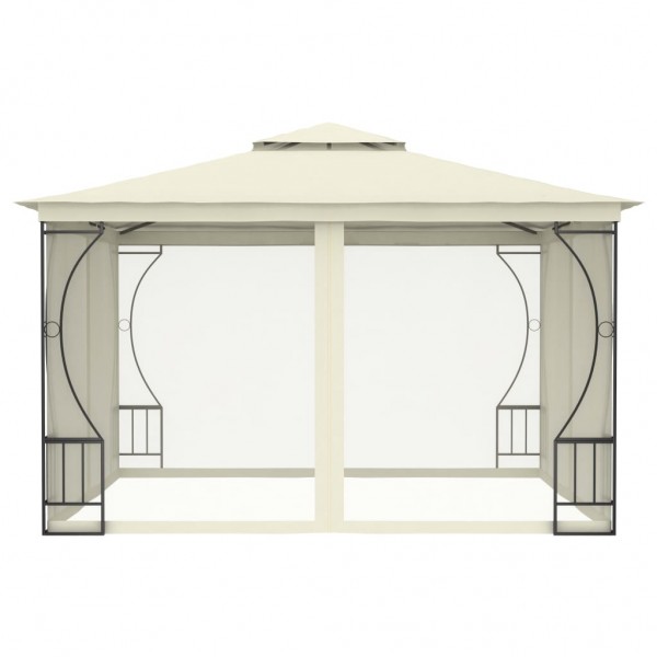 Gazebo com redes 300x300x265 cm creme M 3