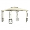 Gazebo com redes 300x300x265 cm creme 4