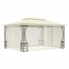 Gazebo com redes 300x400x265 cm creme 1