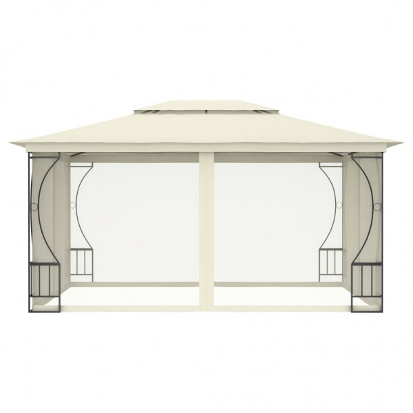 Gazebo com redes 300x400x265 cm creme M 3