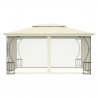 Gazebo com redes 300x400x265 cm creme 3