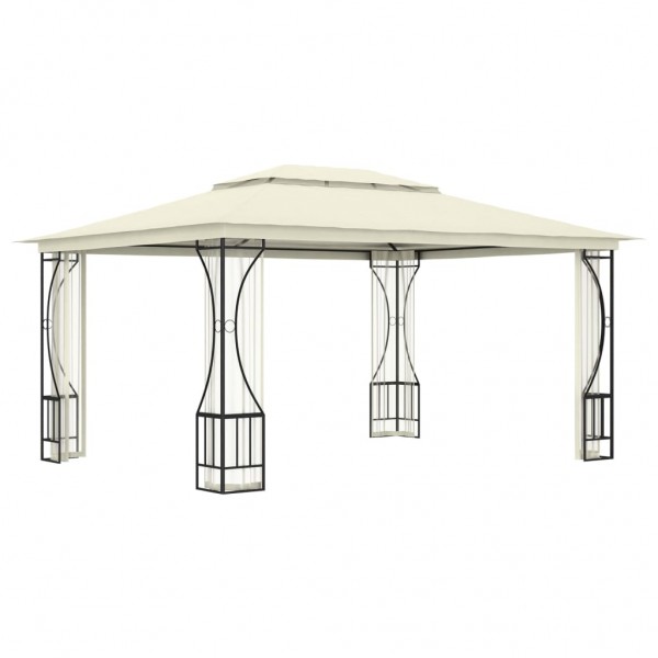 Gazebo com redes 300x400x265 cm creme M 5