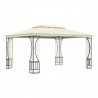 Gazebo com redes 300x400x265 cm creme 5