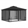 Gazebo com redes 300x300x265 cm antracite 1