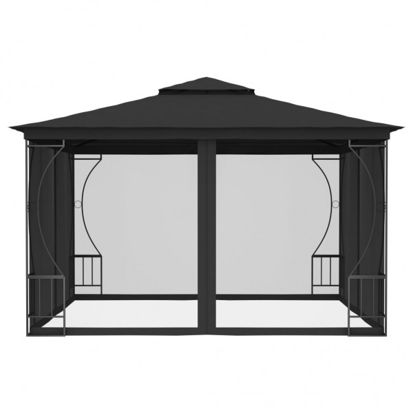 Gazebo com redes 300x300x265 cm antracite M 3