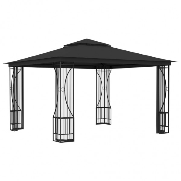 Gazebo com redes 300x300x265 cm antracite M 4