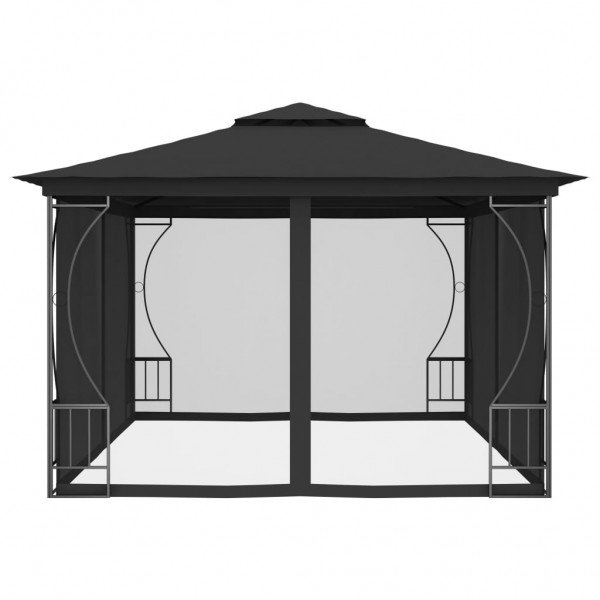 Gazebo com redes 300x400x265 cm antracite M 4