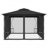 Gazebo com redes 300x400x265 cm antracite 4