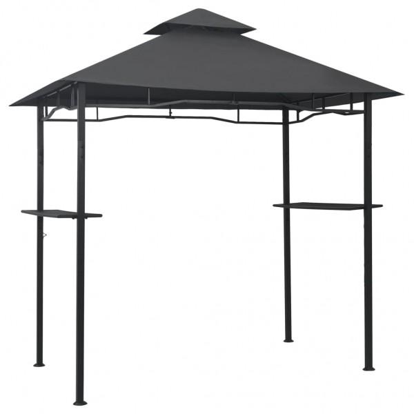 Gazebo de churrasco 240x150x255 cm aço antracite M 2