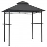 Cenador de BBQ acero antracita 240x150x255 cm 2