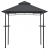 Cenador de BBQ acero antracita 240x150x255 cm 3