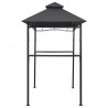 Gazebo de churrasco 240x150x255 cm aço antracite 4
