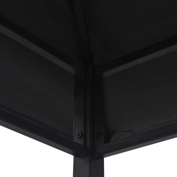 Gazebo de churrasco 240x150x255 cm aço antracite M 5