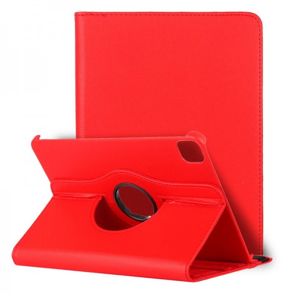 Funda COOL para iPad Pro 11 pulg (2020 / 2021) / iPad Air 4 2020 / iPad Air 5 2022 (10.9) Giratoria Polipiel Rojo D