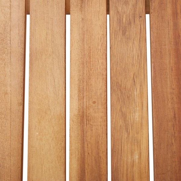 Mesa de jardín de madera maciza de acacia 110x67x74 cm M 5