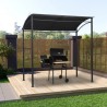 Gazebo de churrasco 215x150x220 cm aço antracite 1