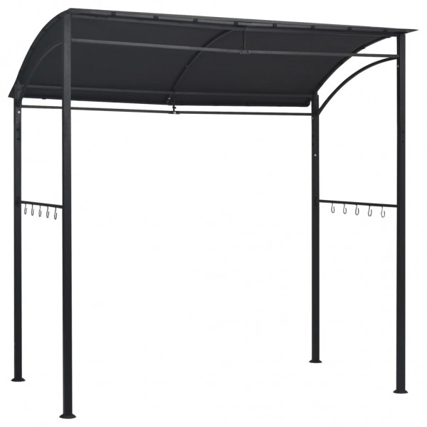 Gazebo de churrasco 215x150x220 cm aço antracite M 2