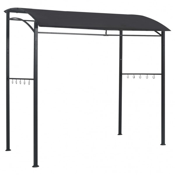 Gazebo de churrasco 215x150x220 cm aço antracite M 3