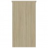 Escritorio madera contrachapada color roble Sonoma 80x40x75 cm 5