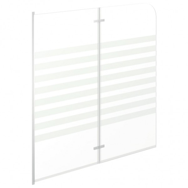 Mampara de ducha de vidrio templado a rayas 120x140 cm M 4