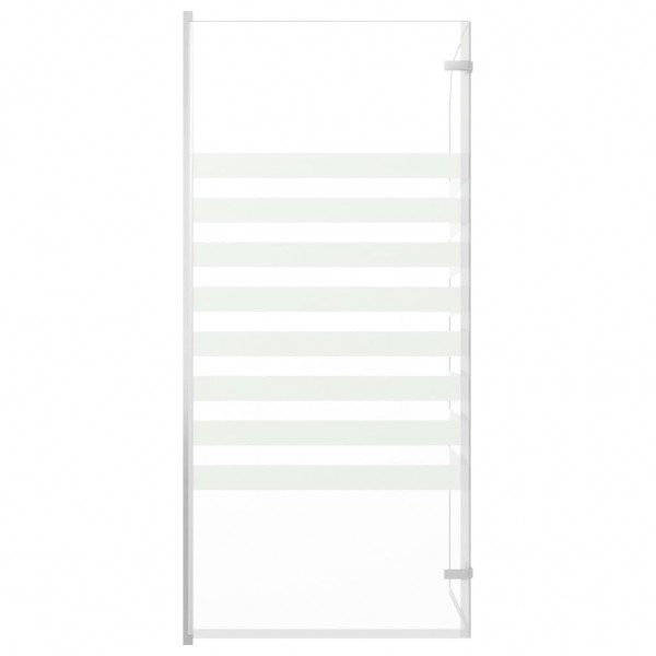 Mampara de ducha de vidrio templado a rayas 120x140 cm M 5