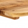 Mesa de comedor de madera maciza de acacia 140x70x76 cm 5